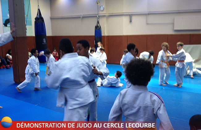 Démonstration de judo au Cercle Lecourbe