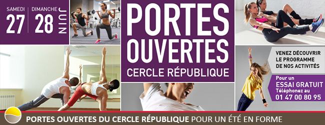 Les Portes Ouvertes du Cercle République pour un été en forme