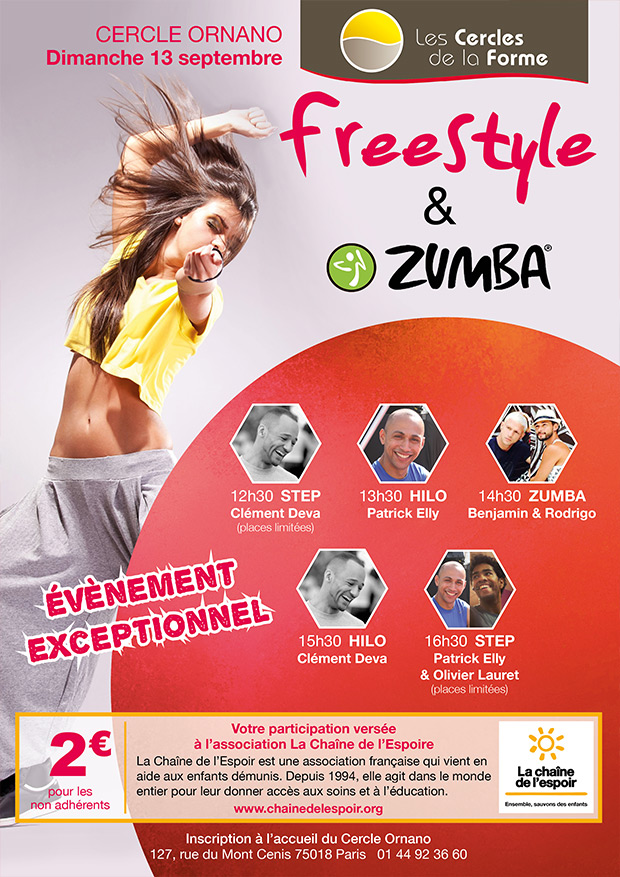 Deux événements Zumba et Freestyle pour commencer la rentrée