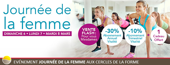 Evénement Journée de la Femme aux Cercles de la Forme