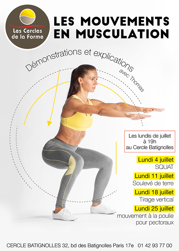 Rendez-vous Plateau de Musculation au Cercle Batignolles